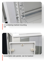 600*450mm kecil 19 inci Mini rak Server kabinet terbuka Server 4u 9u murah Server rak kipas pendingin