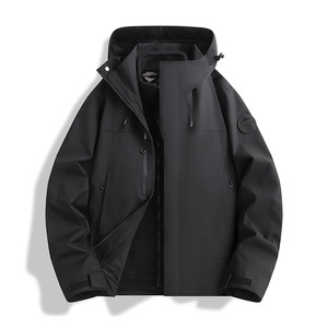 Veste bomber imperméable Dilrabas Same-style Loto 3-en-1 à capuche ample pour femmes et hommes, vêtements d'extérieur pour l'hiver - Product Image 5