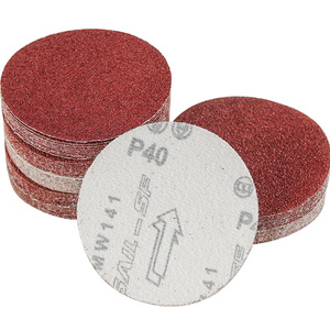 Discos de lija redondos flocados de 4 pulgadas P40 autoadhesivos para pulir y lijar madera - Product Image 1