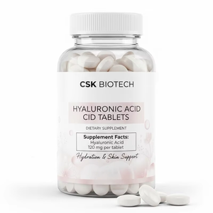 Tablet Suplemen Hidrasi Kulit Dewasa Asam Hialuronat Sodium Hyaluronate OEM ODM Label Pribadi Formula Kecantikan Khusus - Product Image 1