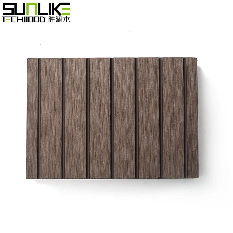 Phong cách thiết kế mới gỗ WPC decks tổng hợp tếch decking WPC Hollow sàn gỗ