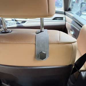 Pair Pack pelle scamosciata e Cover ABS con gancio in lega di zinco accessori interni <span class=keywords><strong>per</strong></span> <span class=keywords><strong>Auto</strong></span> <span class=keywords><strong>Auto</strong></span> <span class=keywords><strong>per</strong></span> schienale - Product Image 1