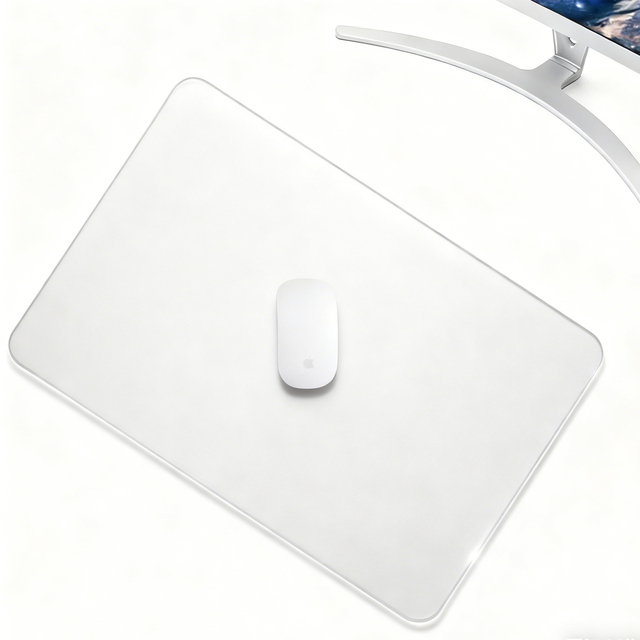 Professional Large Gaming Mouse Desk Mat Tempered Glass Surface Waterproof Heated Improved Precision Speed Custom