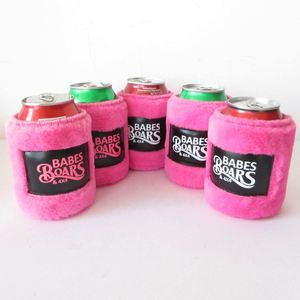 RYO High Quality Plush Made Neoprene Insulated Thermal Waterproof Shockproof Portable 12oz 330ml Can Cooler Furry Beer <b>Bottle</b> - Product Image 6