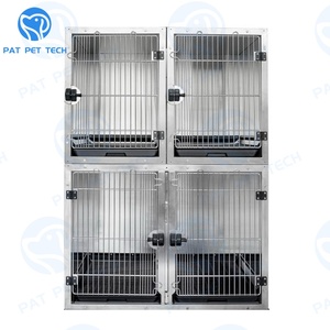 Moq 1 Kleine Grote Roestvrijstalen Pet Kooi Voor Honden Katten - Product Image 6