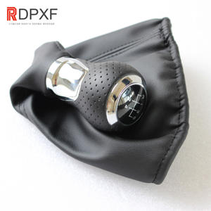 Poignée de levier de vitesses manuelle 6 vitesses en cuir PU avec soufflet pour <span class=keywords><strong>Audi</strong></span> A4 S4 B8 8K/ A5 8T/ <span class=keywords><strong>Q5</strong></span> 07-15 S-Line - Product Image 3