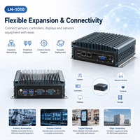 Computadora de Control sin Ventilador, Doble LAN, 2 COM, USB, Audio HD, VGA para Integración con Dispositivos PLC, Compatible con Windows y Linux, PC Industrial sin Ventilador