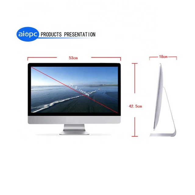 24-Inch AIO All-in-One Desktop PC Intel Core I7/i9 AMD Processor Industrial Use IPS LCD Display SSD Built-in WiFi Windows 10