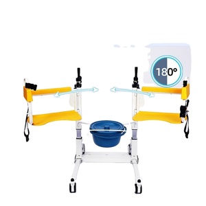Adjustable Move Wheel <b>Nursing</b> Patient Transfer Uplift Toilet Commode Chair Waterproof Best Toilet Potty Chair - Product Image 3