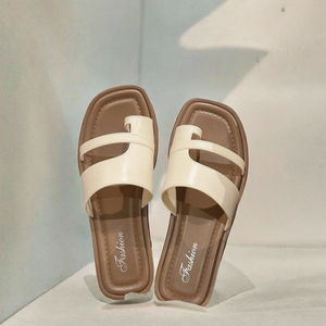 รองเท้าแตะผู้หญิงแบบมีแหวนเปิดนิ้วเท้าดีไซน์โรมันย้อนยุคออกแบบได้เองรองเท้าชายหาดพีวีซีกันลื่นนุ่มอเนกประสงค์แฟชั่นฤดูร้อน - Product Image 2