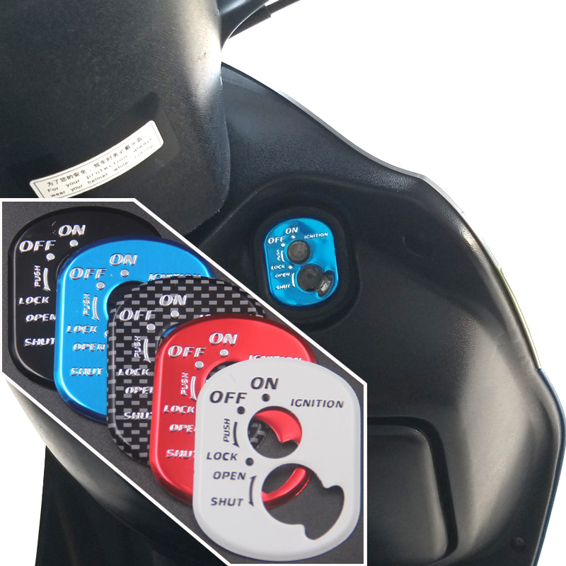 Электрический мотоцикл rcycle Замок зажигания тонкий тисненый металлический мотоциклетный стикер