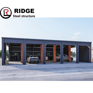 Chine Structure en acier léger préfabriqué en <span class=keywords><strong>métal</strong></span> <span class=keywords><strong>Double</strong></span> large Carport Car Shelter <span class=keywords><strong>Garage</strong></span> - Product Image 2