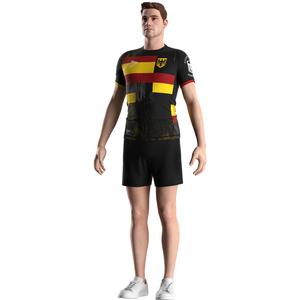 Camiseta de Compresión Germany Nation Elite Rash Guard Four Needles Six Lines, Duradera, de Secado Rápido, para MMA No Gi BJJ Surf - Product Image 6