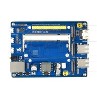 Module informatique Raspberry Pi CM3/3+Lite, carte d'extension POE, carte d'extension externe, boîtier métallique, ventilateur de refroidissement