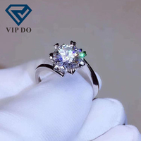 Bague personnalisée en or pur 9K 10K 14K 18K taille ronde 0,5 ct-6ct D-VVS diamant de laboratoire bijoux pour femmes bague de promesse bijoux de mode