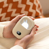 Chauffe-mains électrique portable et rechargeable USB, mini LED, mignon, personnalisé, avec batterie 3600 mAh, pour la maison