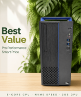 Peralatan Kerja Pengiriman Proyek Hygon 3350 3.0GHz 8 Core 16GB Memori 256G M.2 SSD 2GB GPU Set Input USB Chassis 15L Layar 23.8 Inch