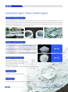 Agente hidrofóbico em pó impermeável de silicone Agente impermeabilizante para concreto e argamassa