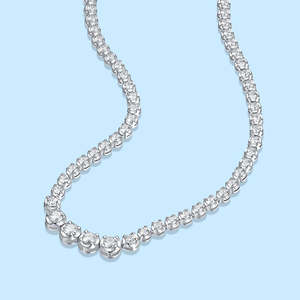 Collar de Cadena con Eslabones de Diamantes de Plata 925 Clásico Unisex en Oferta, Lujoso para Uso Diario y de Oficina, Estilo Moderno Disponible al Mejor Precio - Product Image 2