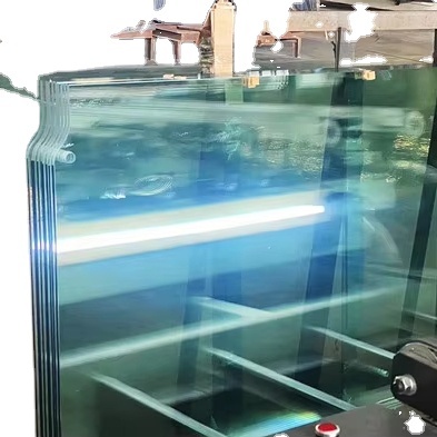 Tempered Clear Safety Glass Panels 3mm-12mm Thickness for Building Bathroom Outdoor Staircase & Hotel Use with Custom Size