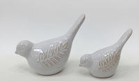 Ornement en céramique émaillée moderne et coloré avec motif de poussin pour mariage, jardin, maison et balcon