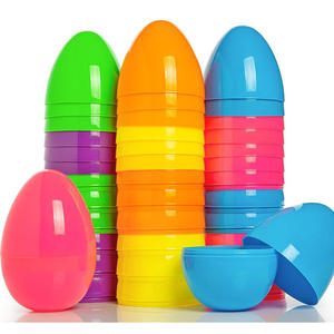 Assortimento colorato giocattoli a sorpresa uovo di pasqua in plastica imballaggio uovo di pasqua vuoto in vendita - Product Image 1