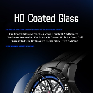 นาฬิกาข้อมือผู้ชาย Mark Fairwhale Dual Tourbillon ดีไซน์กรอบกันน้ำ พร้อมกลไกอัตโนมัติระดับท็อปสำหรับผู้ชาย - Product Image 3