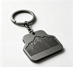 Custom Metal Keychain Sublimation Printed <b>Engraved</b> <b>Key</b> <b>Ring</b> Lightweight Waterproof Promotional Souvenir Gift - Product Image 3