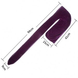Durags en velours satiné brodé de qualité supérieure, bonnets à queue extra longue, doux, pour hommes et femmes, pour des ondulations 360° - Product Image 3