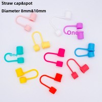 En stock – Bouchons de paille en silicone 10 mm et 8 mm – Accessoires simples et économiques