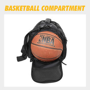 Mochila Deportiva Negra Personalizada para Hombre, Impermeable, para Fin de Semana, Baloncesto, Fútbol, Gimnasio, Bolsas de Viaje Antirrobo - Product Image 4