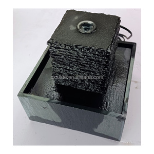 <span class=keywords><strong>Fontaine</strong></span> de bureau électrique Art Déco en pierre ornementale avec humidificateur à eau courante pour la décoration créative de la maison et le Feng Shui - Product Image 1
