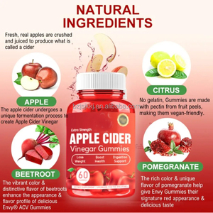 Vente en gros <span class=keywords><strong>Prix</strong></span> d'usine Marque privée Gummies au vinaigre de <span class=keywords><strong>cidre</strong></span> biologique - Product Image 4