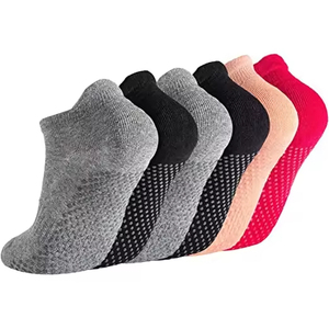 Custom Logo High Quality Yoga <b>Socks</b> Anti-Slip Low Cut Pilates Grip <b>Socks</b> for Women Barre and Yoga Practice - Product Image 2