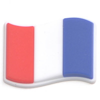 Breloques de chaussures en PVC tendance, breloques de chaussures en PVC personnalisées de créateur en forme de drapeau pour sabots et bracelets, cadeaux pour enfants