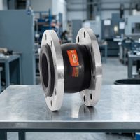 Joint d'expansion en caoutchouc flottant Easyflex NBR 2 1/2 pouces x 6 pouces PN16, connecteur flexible pour systèmes de tuyauterie industrielle