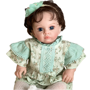 Bambola Reborn Liam Nera Carina 60cm, Realistica come una Principessa Neonata, Regalo per Bambini - Product Image 1