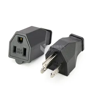 Weiblichen zu Männlichen Elektrischen Amerika Stecker Adapter Abnehmbare Plug Power Outlet