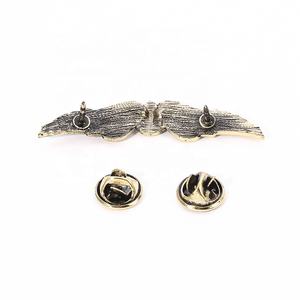 Offre Spéciale Stock personnalisé moulé sous pression Vintage Bronze alliage de Zinc gravé airline aile Badges épinglette <span class=keywords><strong>Souvenir</strong></span> - Product Image 6