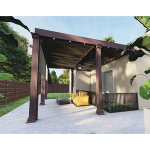 <span class=keywords><strong>Pérgola</strong></span> Exterior Personalizada con Techo Retráctil que Ofrece Protección Solar y Contra la Lluvia, Pabellón para Jardín, Patio, <span class=keywords><strong>Toldo</strong></span> Bioclimático - Product Image 3
