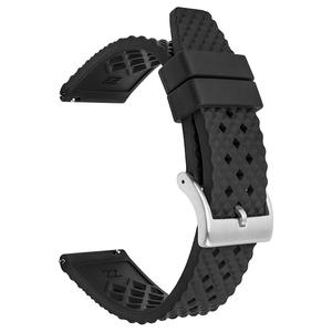 Correa de goma de flúor de cabeza plana para 5 Green <span class=keywords><strong>Submariner</strong></span> y para relojes inteligentes Huawei tamaños de 18/20/22/24mm en stock - Product Image 1