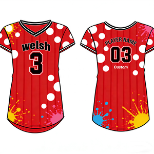 Maillots et pantalons de baseball/softball personnalisés de haute qualité avec logo d'équipe, respirants, à séchage rapide, uniformes pour filles et enfants, 100% coton - Product Image 5