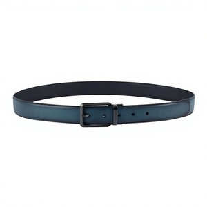 Cinturones de Cuero Genuino con Hebilla Cuadrada Sólida, Accesorios Casuales para Hombre, Impresión de Logotipo Personalizado, Resistentes, Ecológicos y a la Moda - Product Image 5