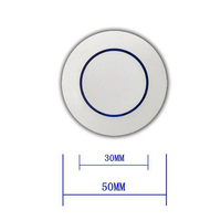 Interrupteur sans fil rond coloré 433 MHz, télécommande LED, contrôleur à bouton unique, émetteur