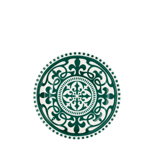 Piatto Piano Flano Coupe Alhambra Verde 20cm, Stoviglie Decorative - Product Image 1