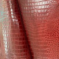 Produsen Grosir Pola Bambu Kulit Pola Buaya Kulit Sapi Bahan Kulit Asli untuk Sabuk Dompet Tas Sepatu
