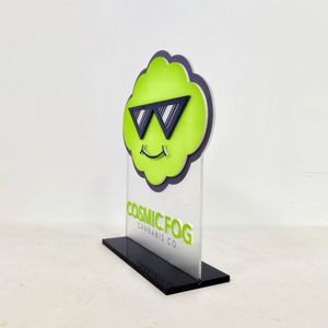 Base de lumière acrylique LED RVB d'usine Base de signe éclairée par le bord LED du monde acrylique - Product Image 4