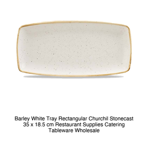 จานเสิร์ฟสีขาวบาร์เลย์ 35 × 18.5 ซม. ทรงสี่เหลี่ยม Churchill Stonecast Swhsop14 - Product Image 2