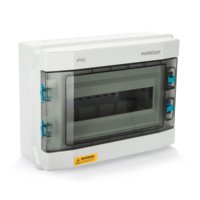 Boîtier de distribution électrique 12 voies IP65 Boîtier en plastique ABS PC avec rail pour usage domestique et industriel
