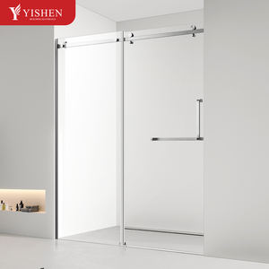 Offre spéciale, cadre en alliage d'aluminium, cabine de douche en verre trempé, <span class=keywords><strong>porte</strong></span> coulissante carrée modulaire <span class=keywords><strong>pour</strong></span> salle de douche, villa, salle de sport - Product Image 3